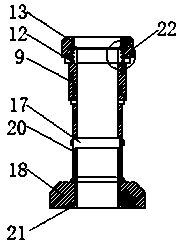 Vertical guiding device for piling machine