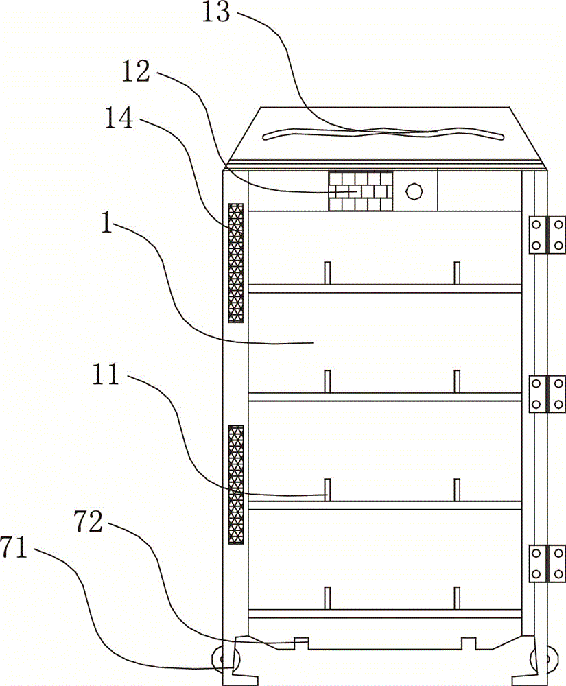 Page display cabinet capable of being closed and opened