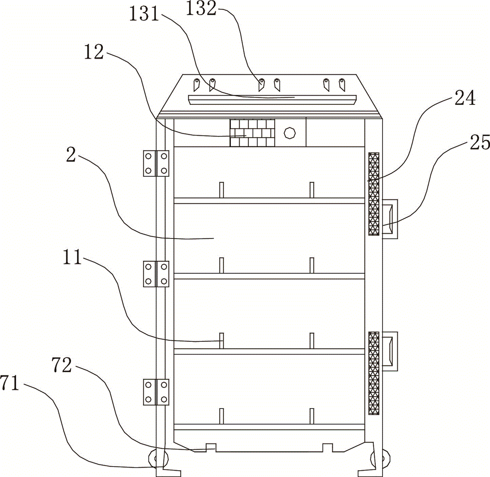 Page display cabinet capable of being closed and opened