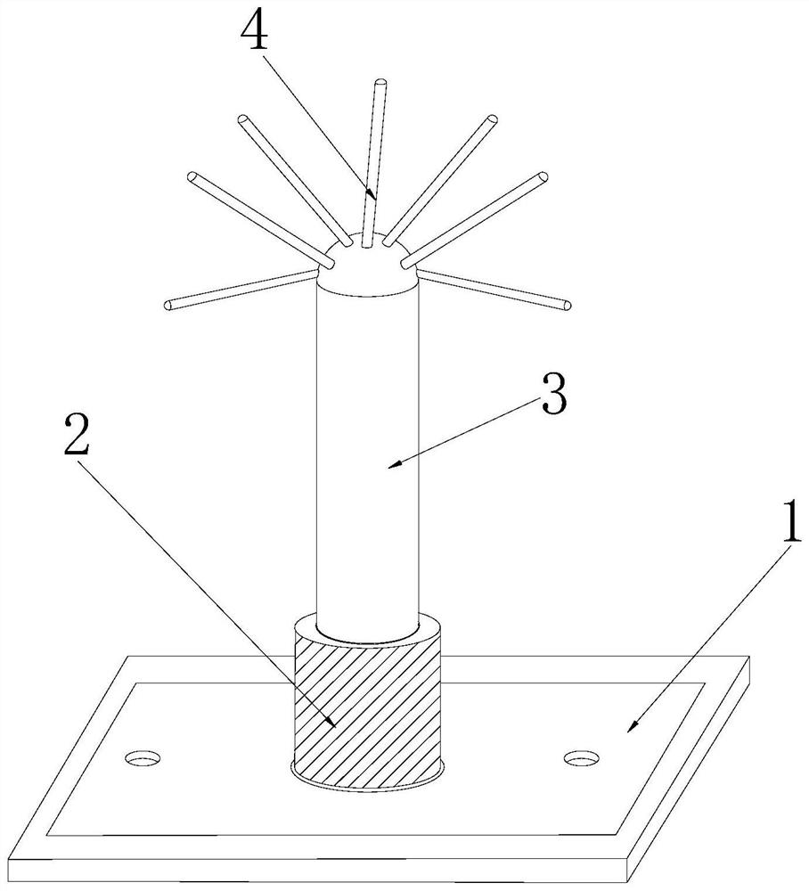 A lightning rod anti-breakage device for 5g communication base stations