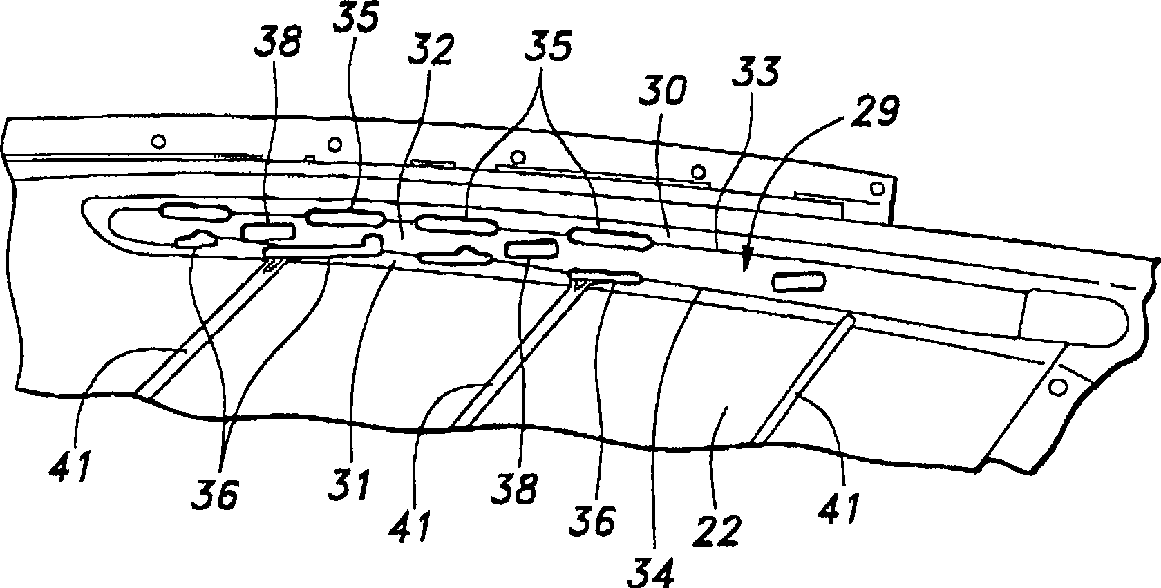 Vehicle door internal lining