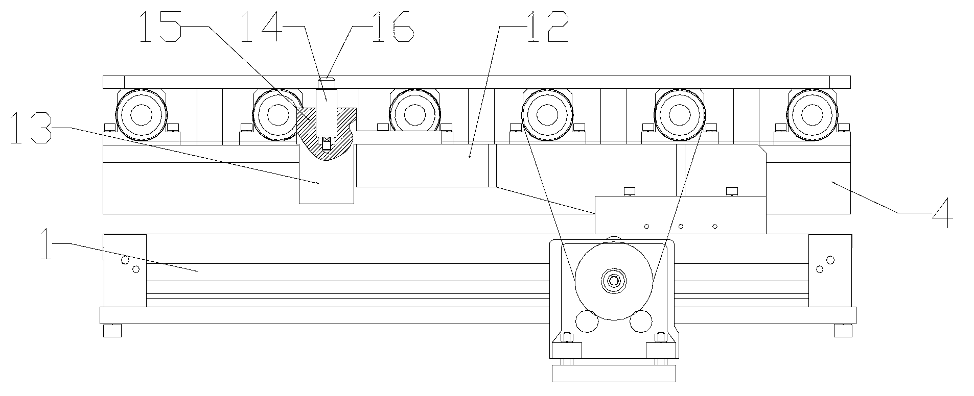 Automatic feeding and discharging roller conveyor