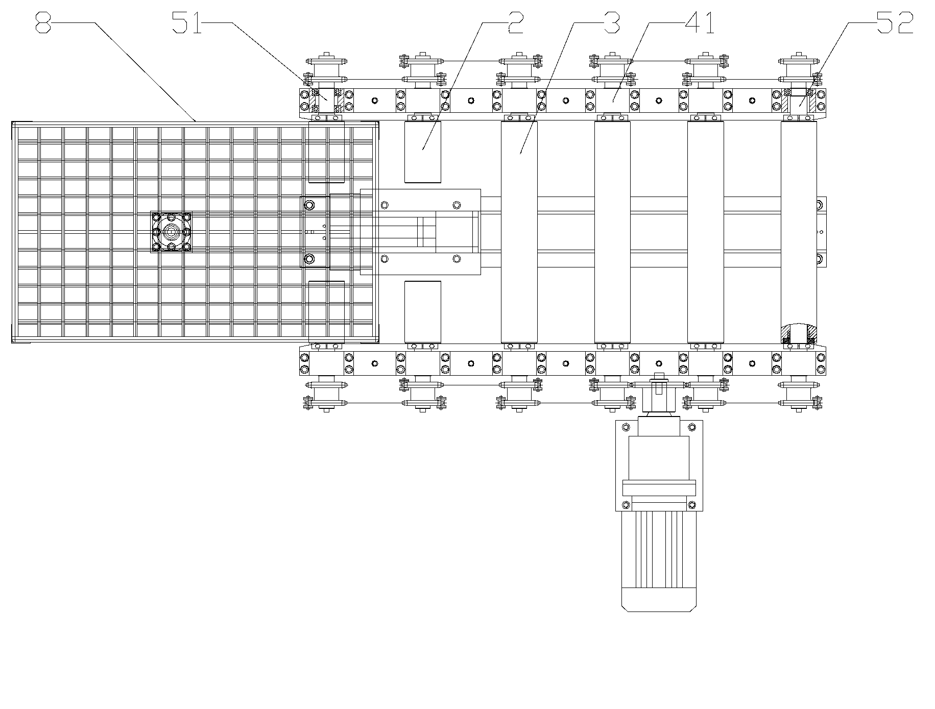 Automatic feeding and discharging roller conveyor