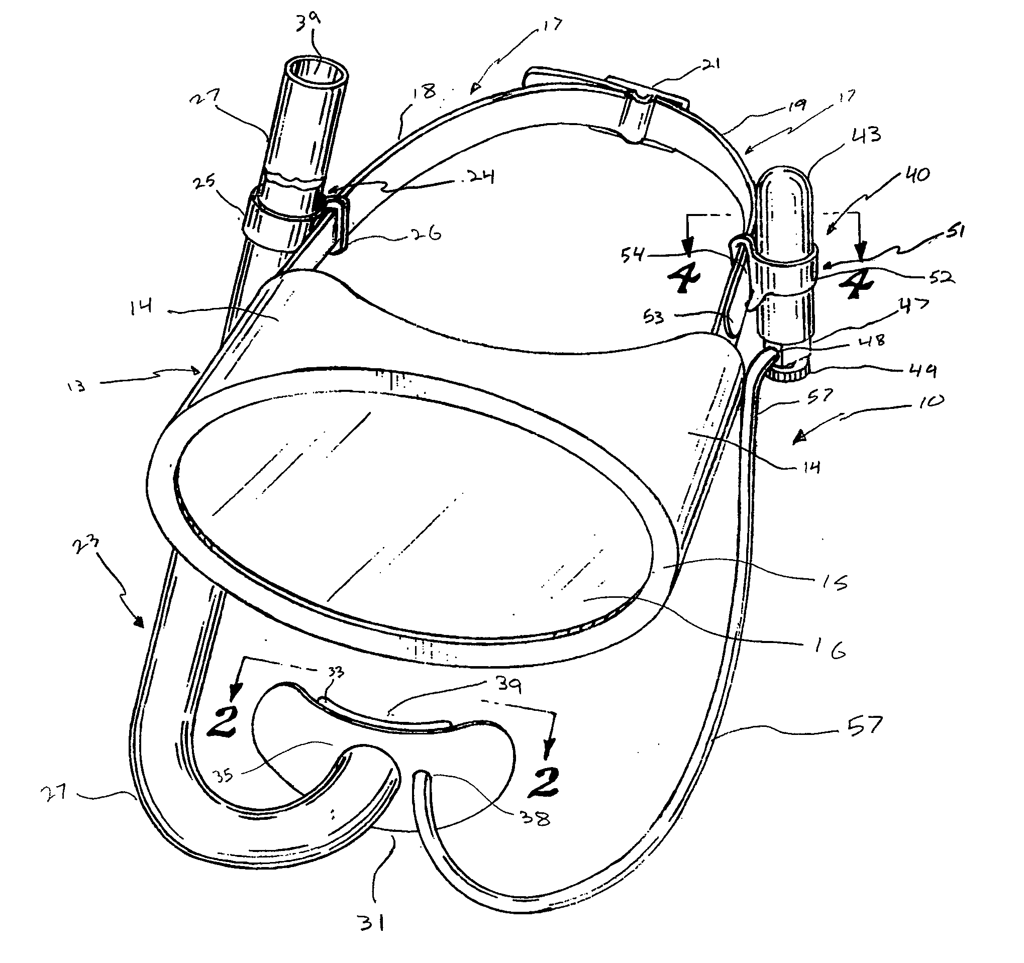 Combination oxygen supplement and swimming snorkel apparatus