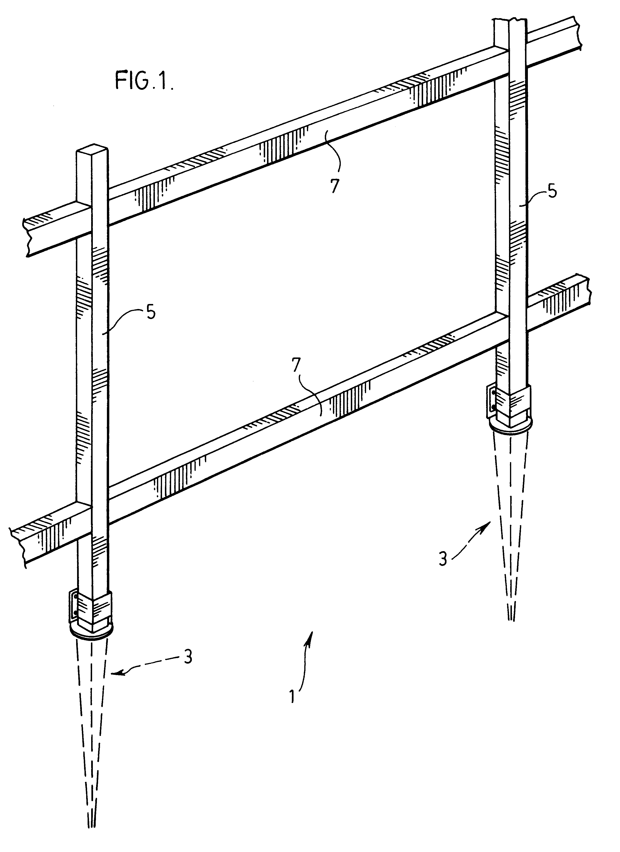 Ground embedding post holder with adjustable bracket