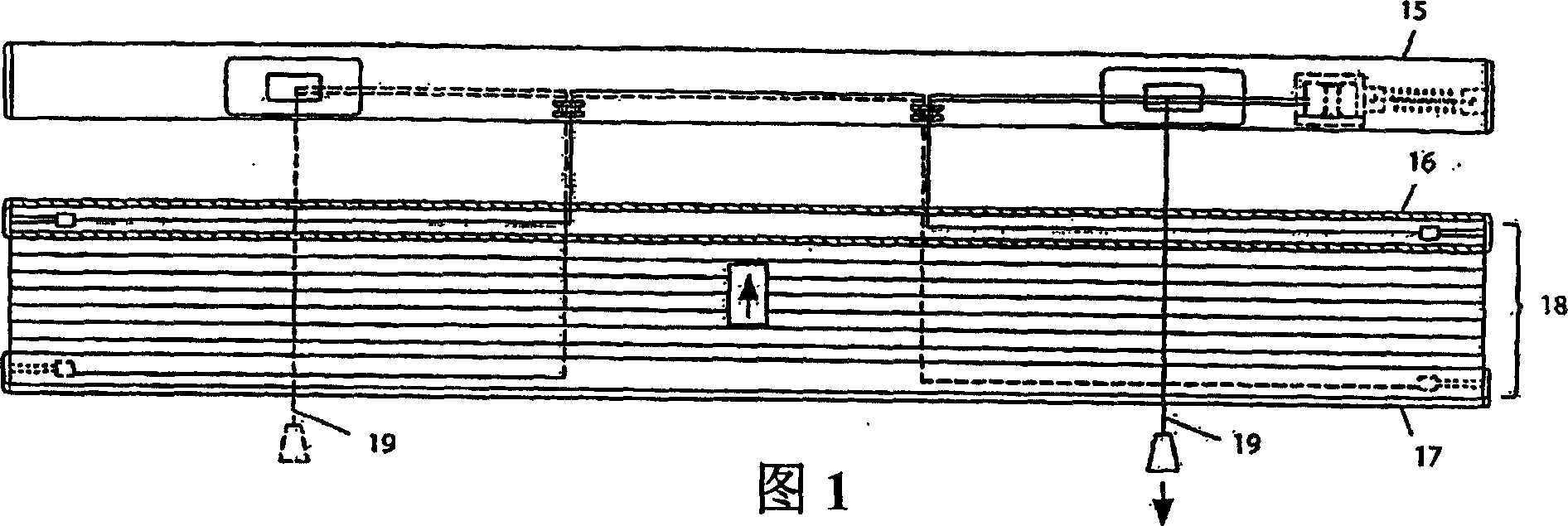 Suspension cord control mechanism for a window covering