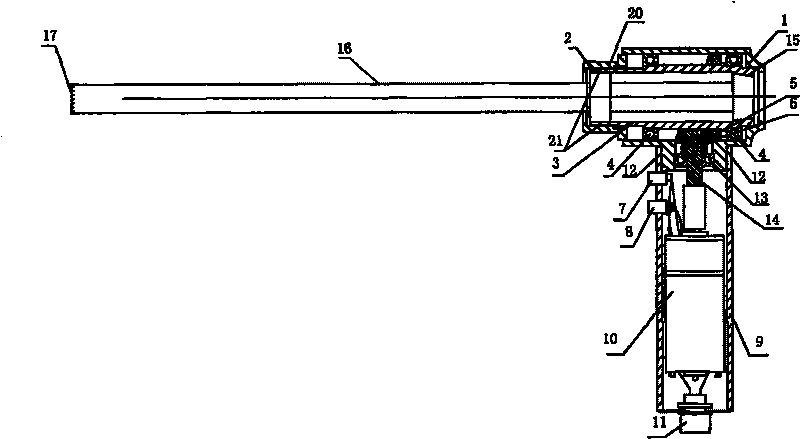 Electric excising device for gynaecologic operation