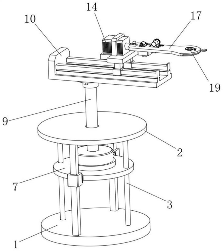 Single-arm three-degree-of-freedom wafer transmission manipulator and using method thereof