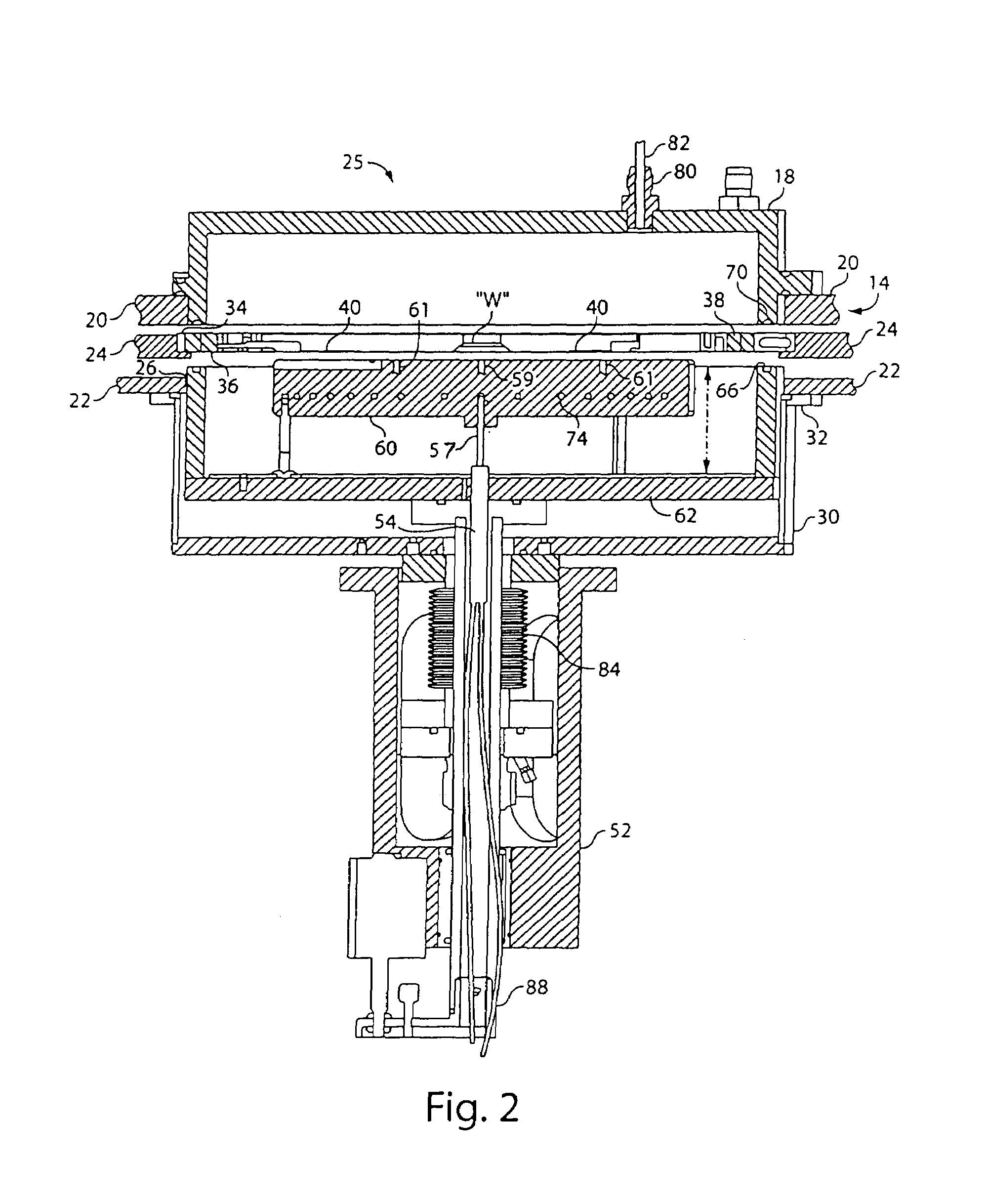 Isolation chamber arrangement for serial processing of semiconductor wafers for the electronic industry