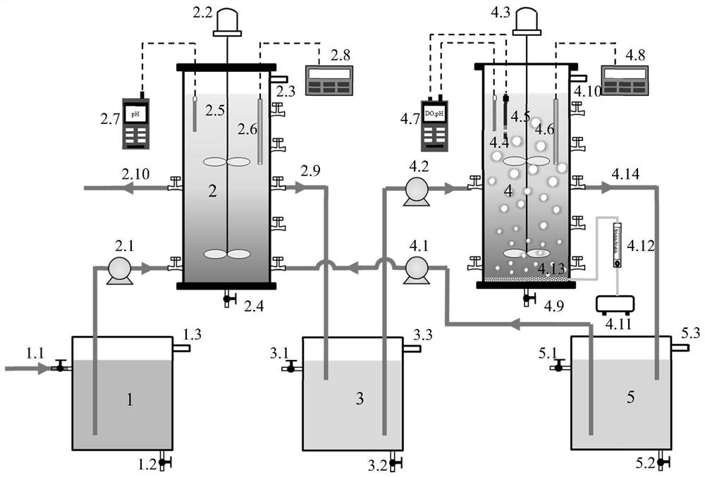 Endogenous denitrification coupled anaerobic ammonia oxidation municipal sewage deep denitrification device and method thereof