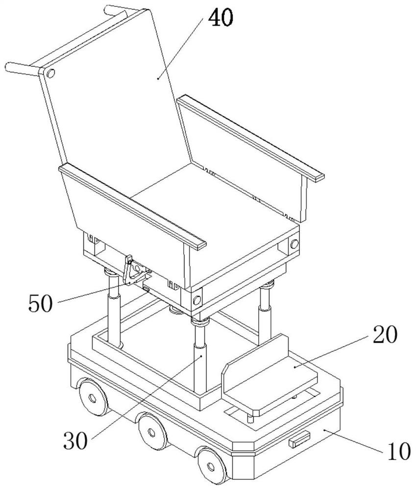 Height-adjustable remote monitoring electric wheelchair suitable for walking at night