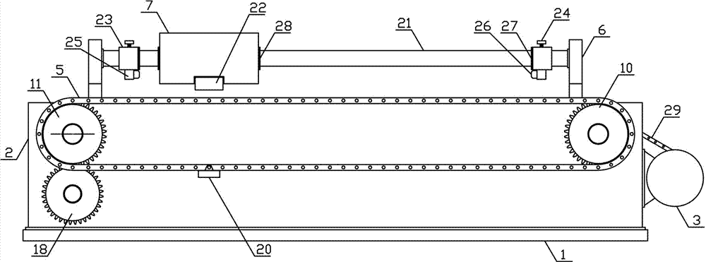 Platform continuous reciprocating mechanism