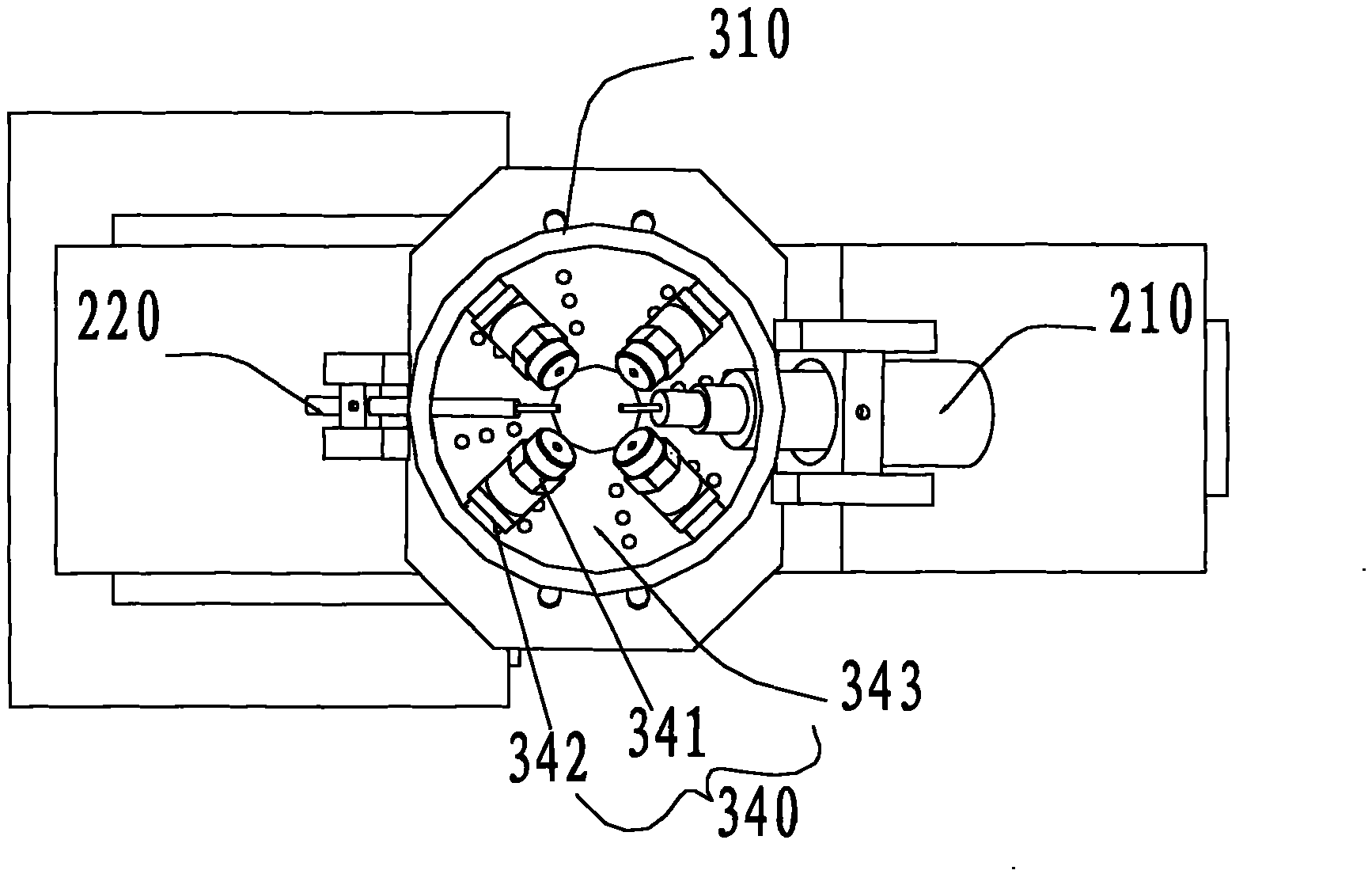 Gas protection device for laser-arc hybrid welding and laser-arc hybrid welding machine