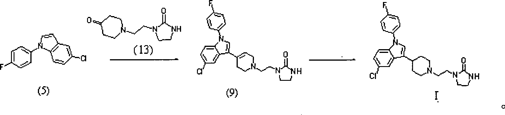 Method for preparing sertindole