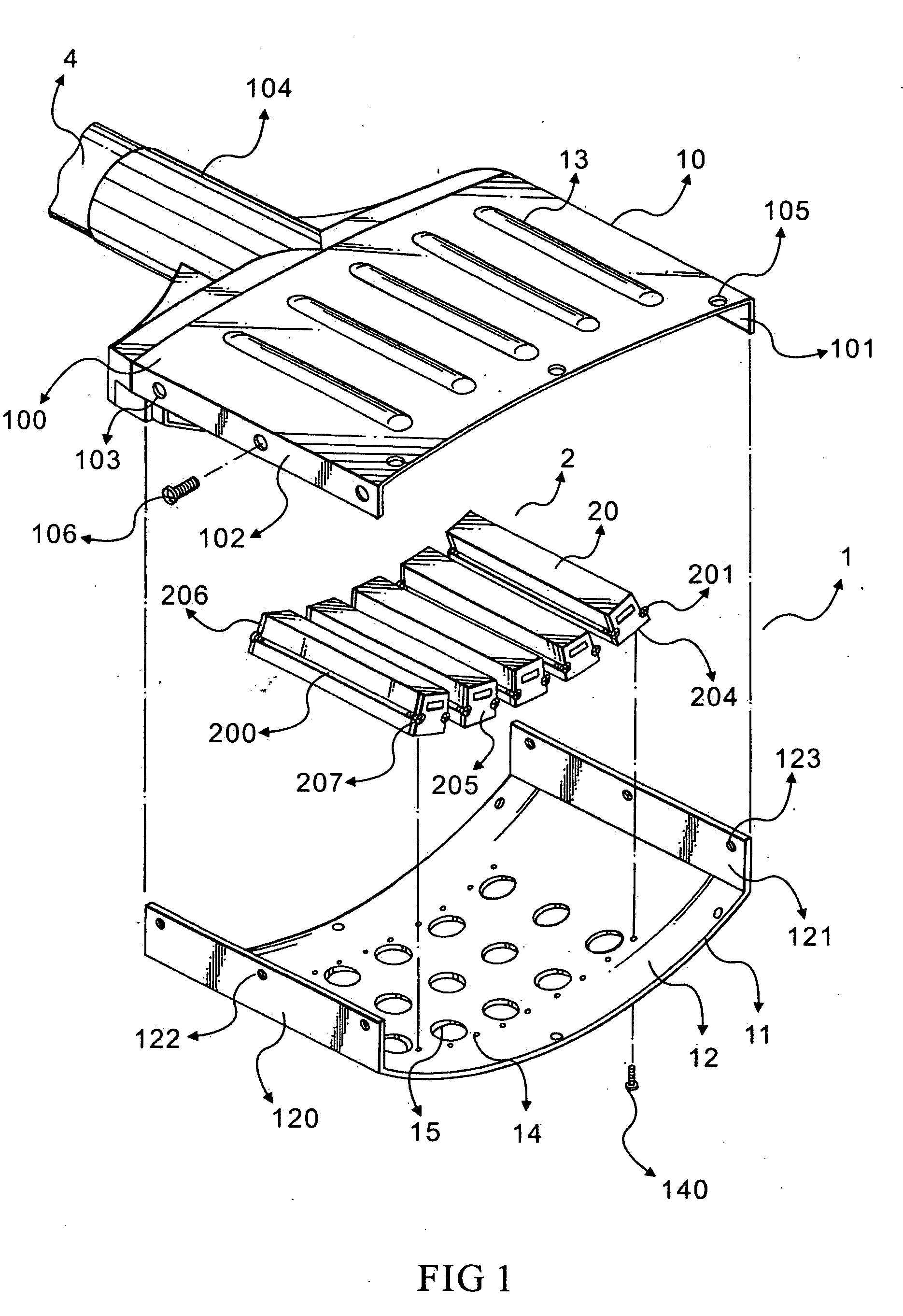 LED streetlight with heat-dissipating structure