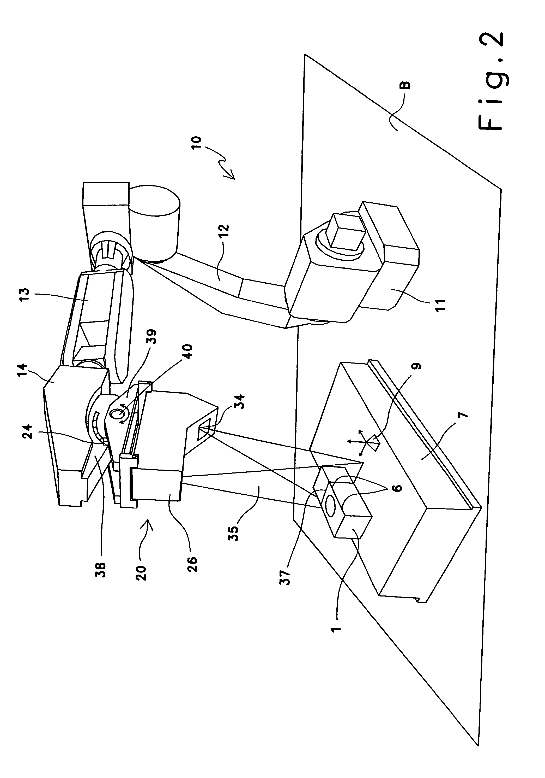 Device and method for measuring components