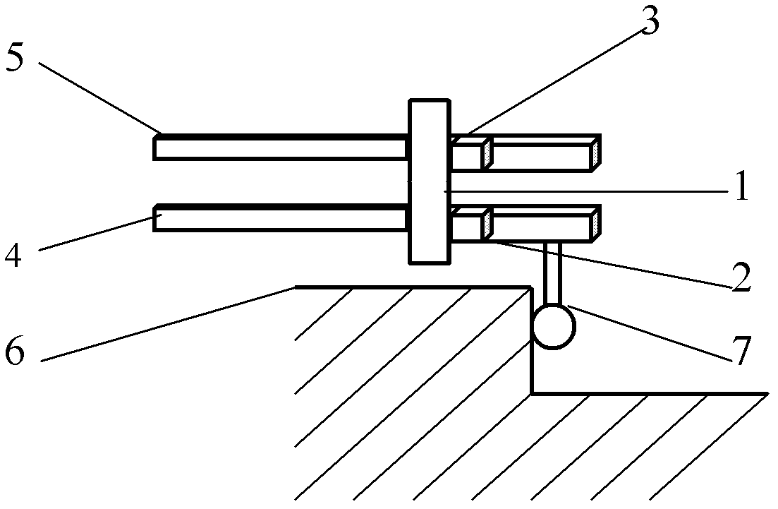 Three-dimensional resonance trigger probe based on quartz tuning fork and three-dimensional resonance trigger positioning method