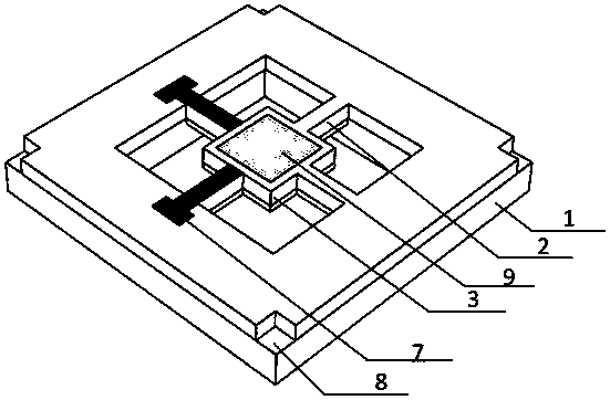 Light beam deflection fine aiming driving component micromirror