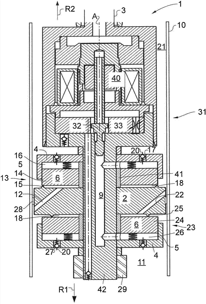 Controllable shock absorber for motor vehicles
