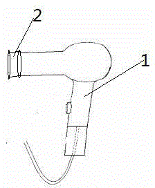 Hair drier device having buffering function