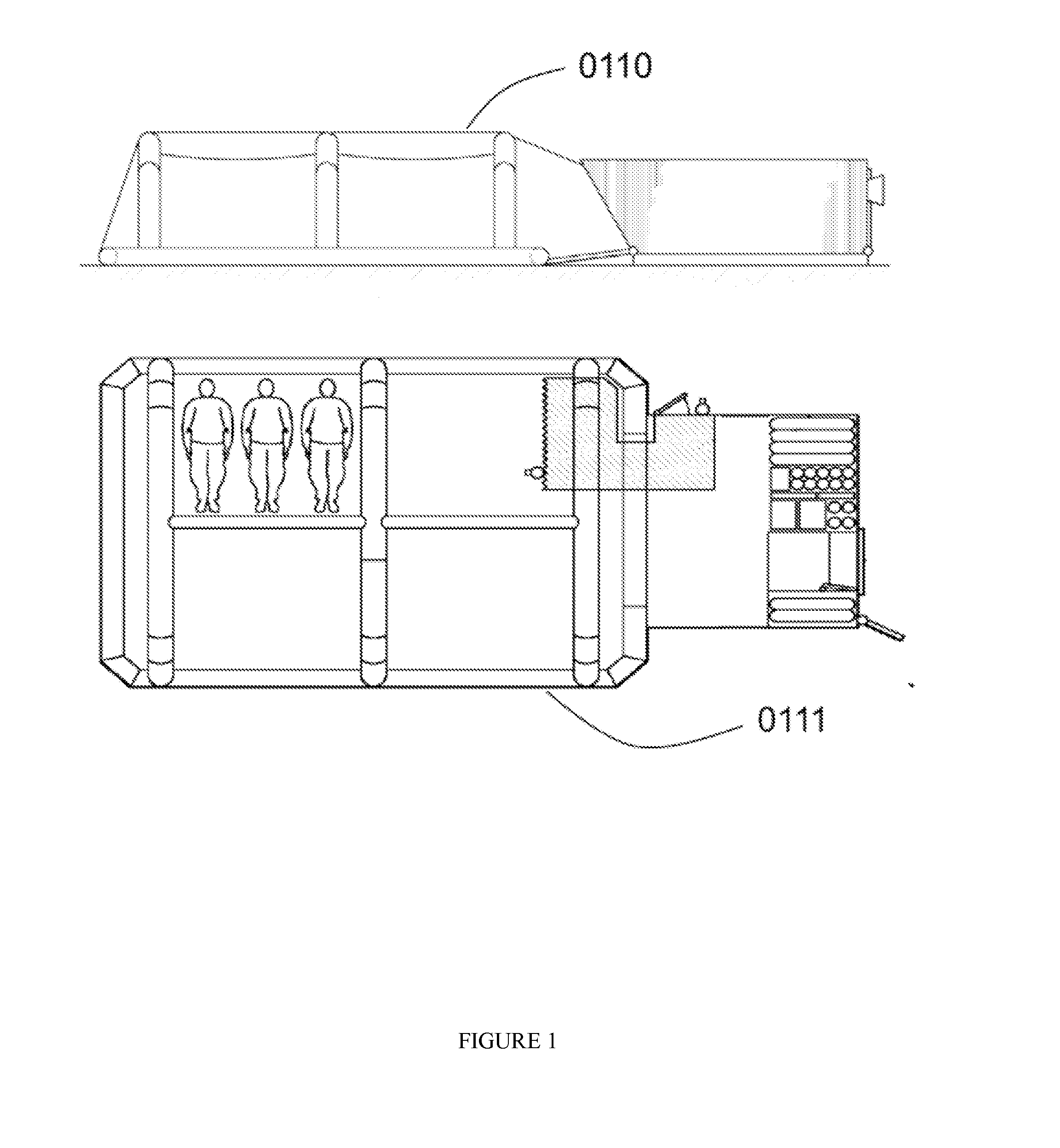 Method and apparatus for providing controlled atmosphere in mobile mine refuges