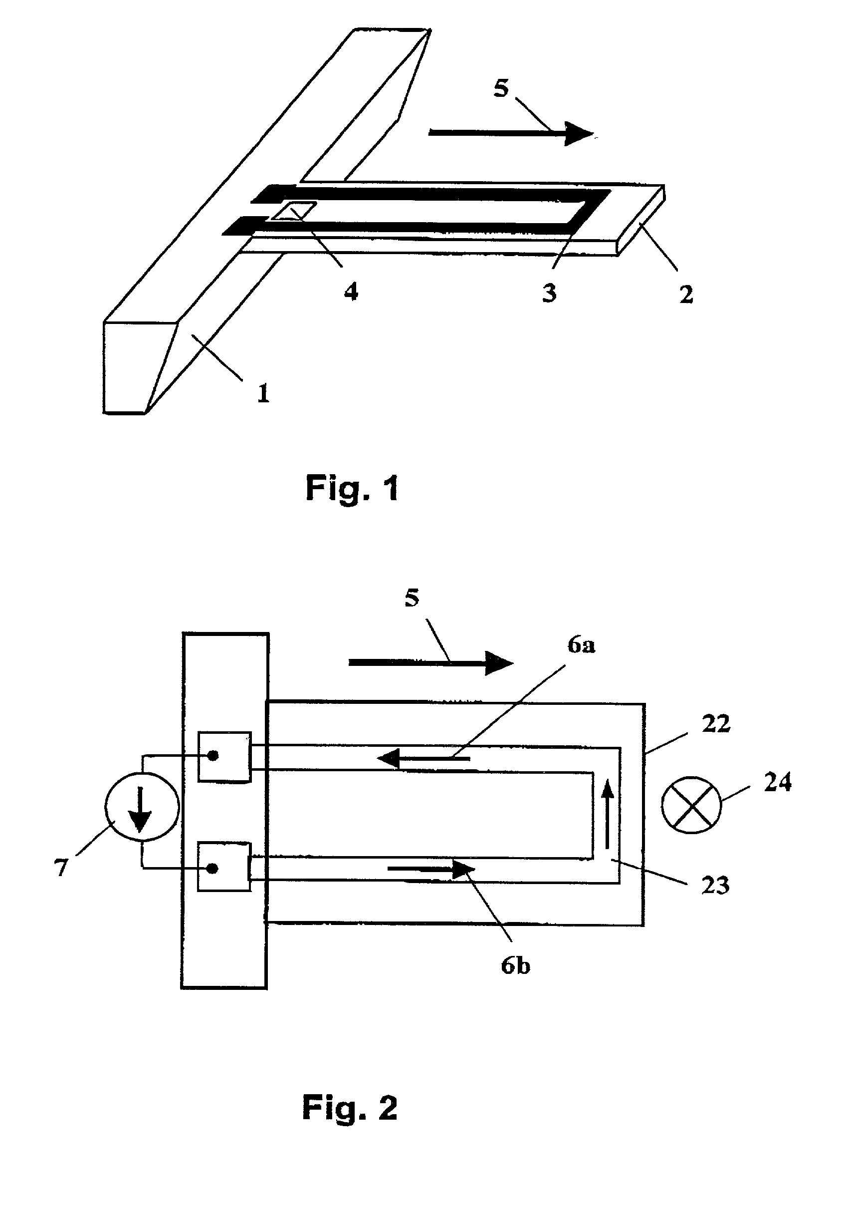 Sensor apparatus and cantilever for it