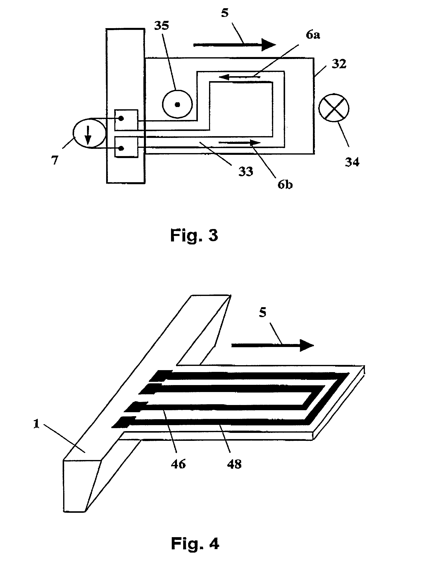 Sensor apparatus and cantilever for it