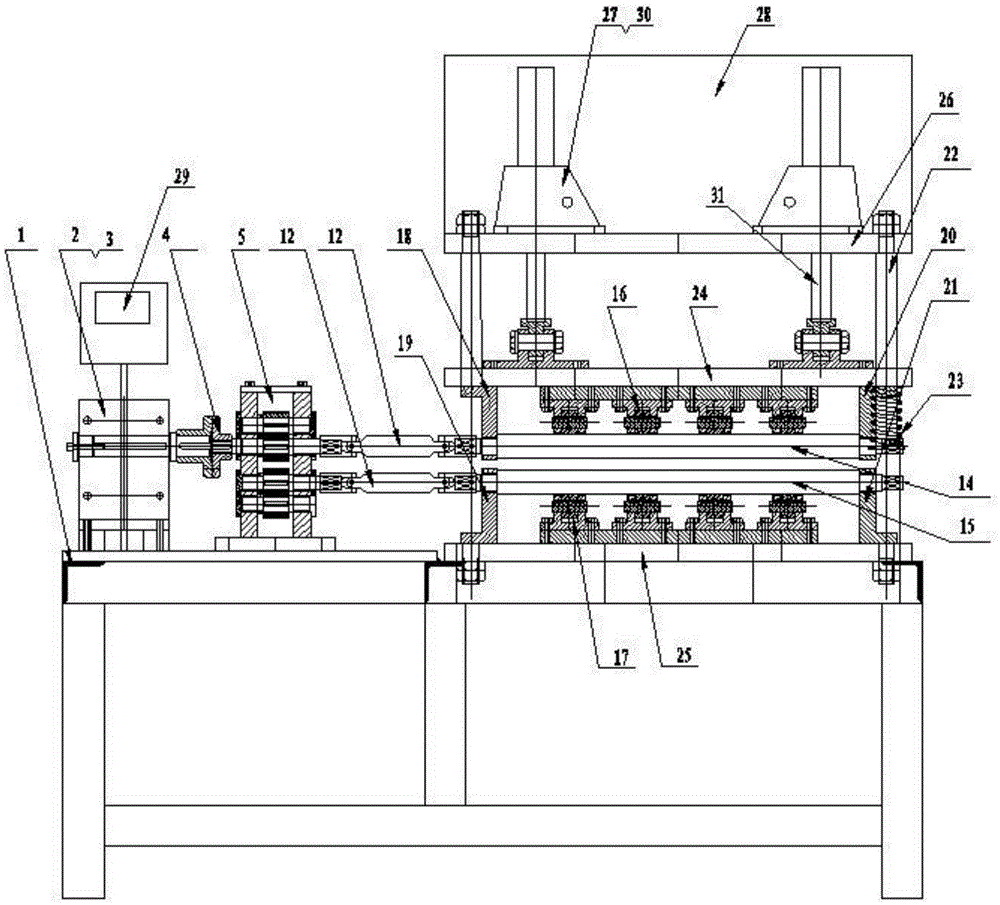 Roller leveling machine for metal sheet
