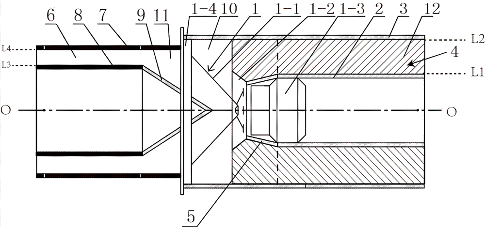 Double-frame combined-type speaker system with precise circular tube compound channel