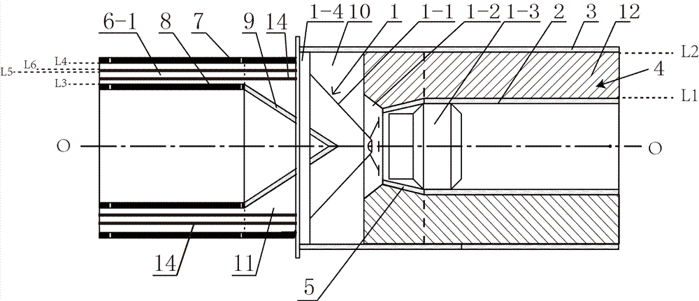 Double-frame combined-type speaker system with precise circular tube compound channel