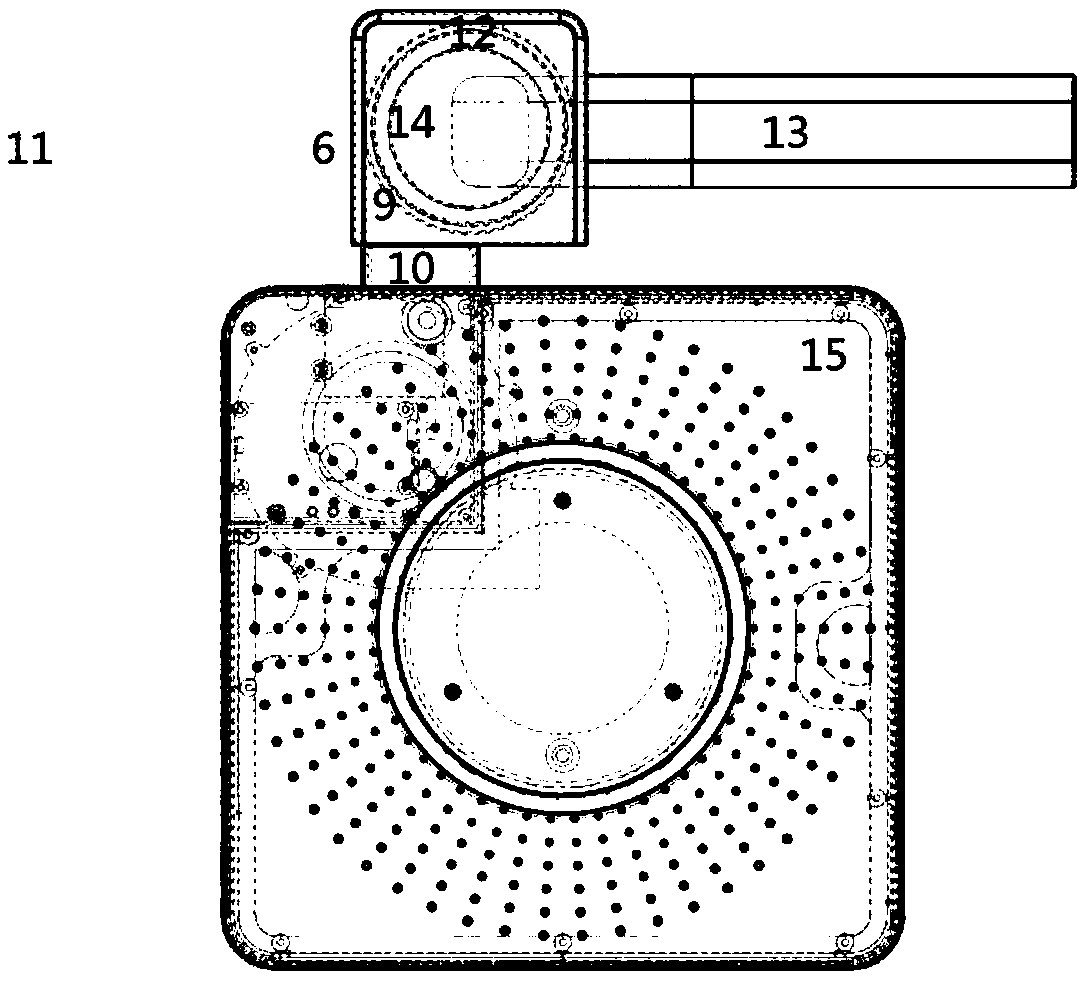 Buckle type installation method with purifying fresh air ventilator sharing air conditioner mounting hole for ventilation