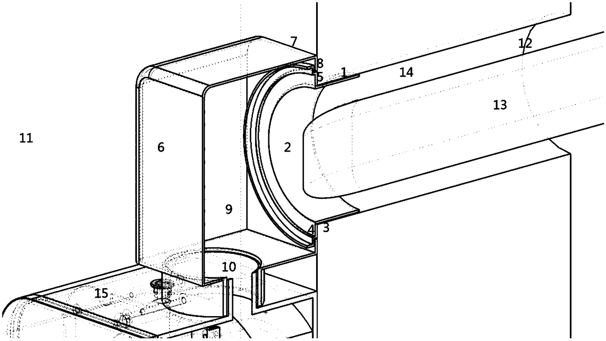 Buckle type installation method with purifying fresh air ventilator sharing air conditioner mounting hole for ventilation