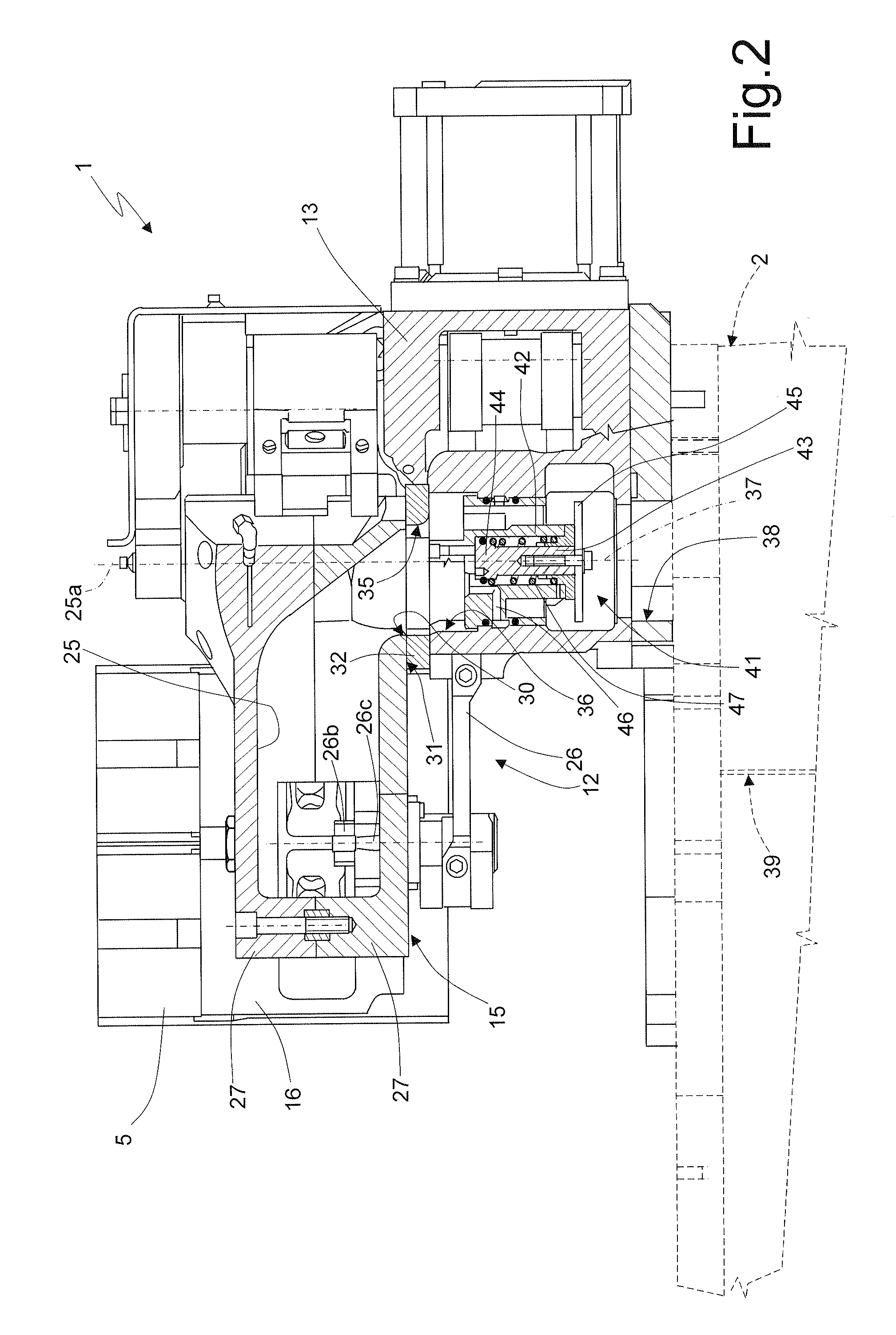 Mold actuating and cooling assembly for a glassware molding machine