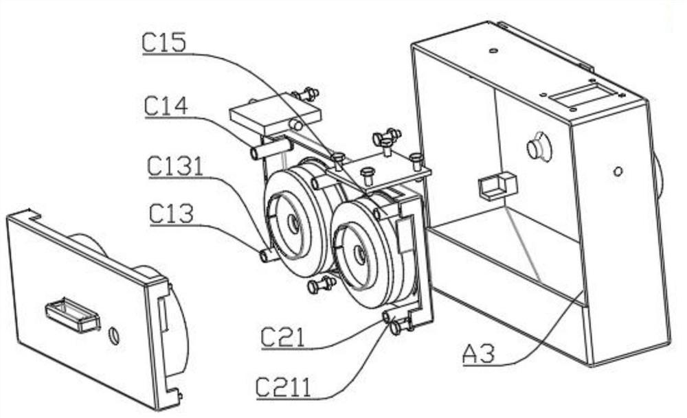 Automatic urine detection test paper storage system