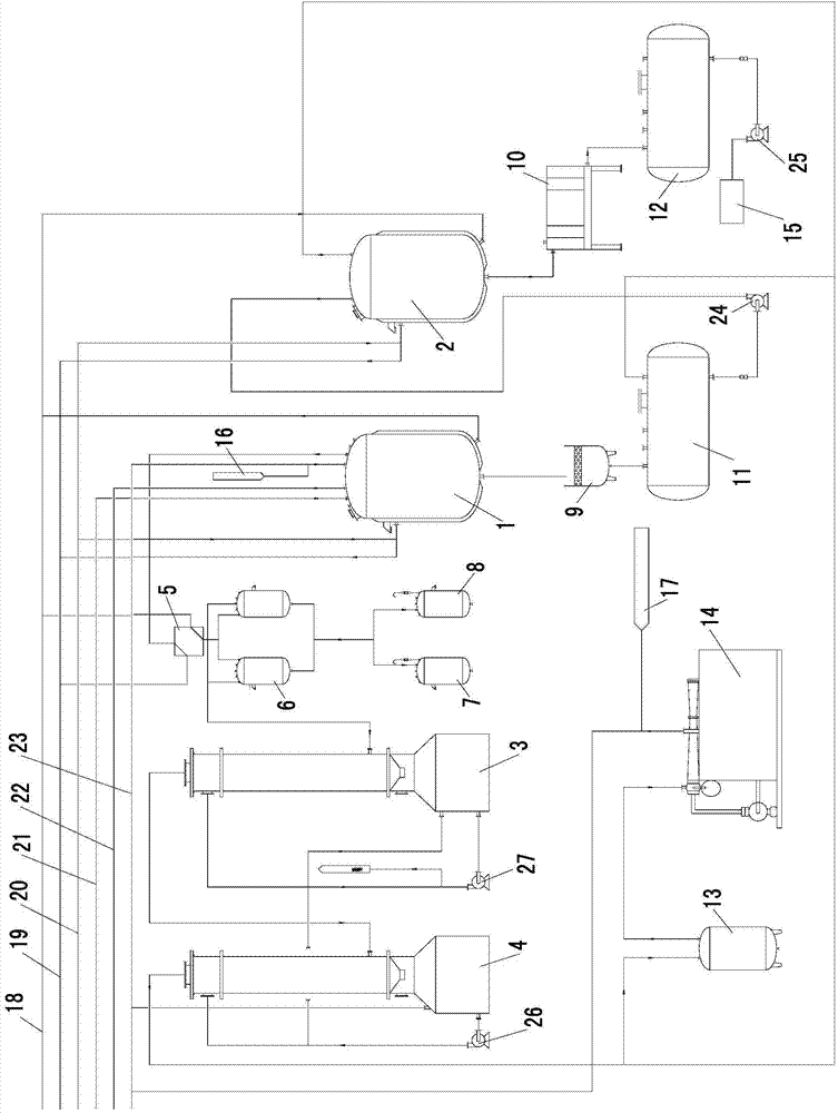 Antimony pentachloride waste liquid treatment system