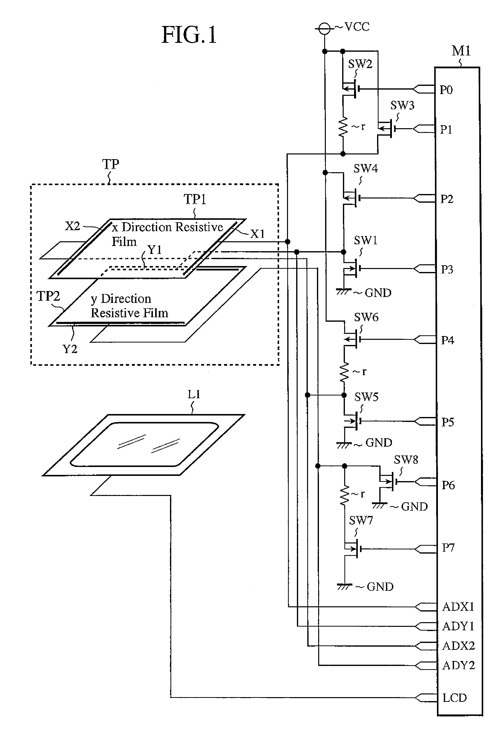 Touch panel device and user interface device