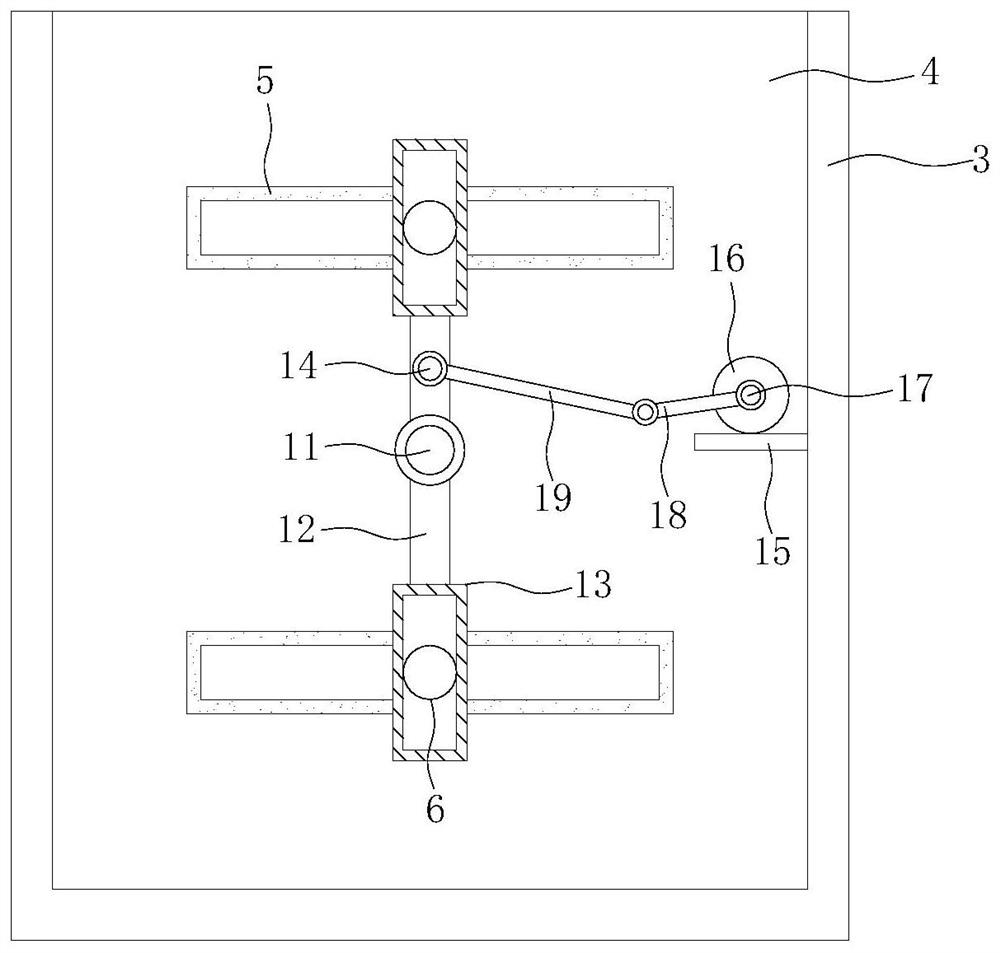 Building outer wall large-area paint spraying device