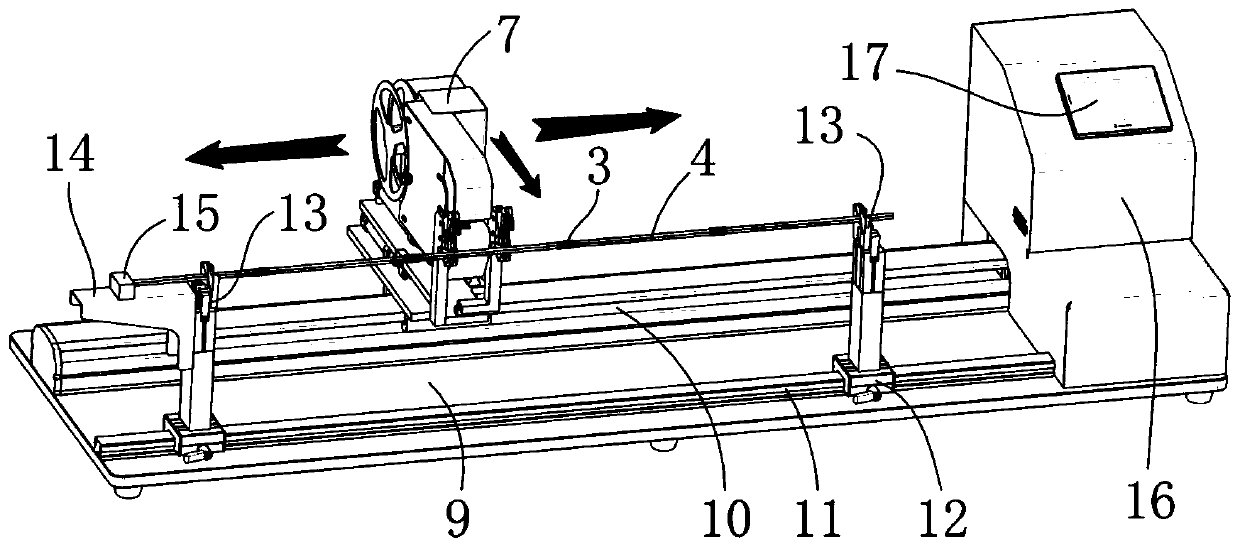 Automatic adhesive tape fixed-point binding device and binding method thereof
