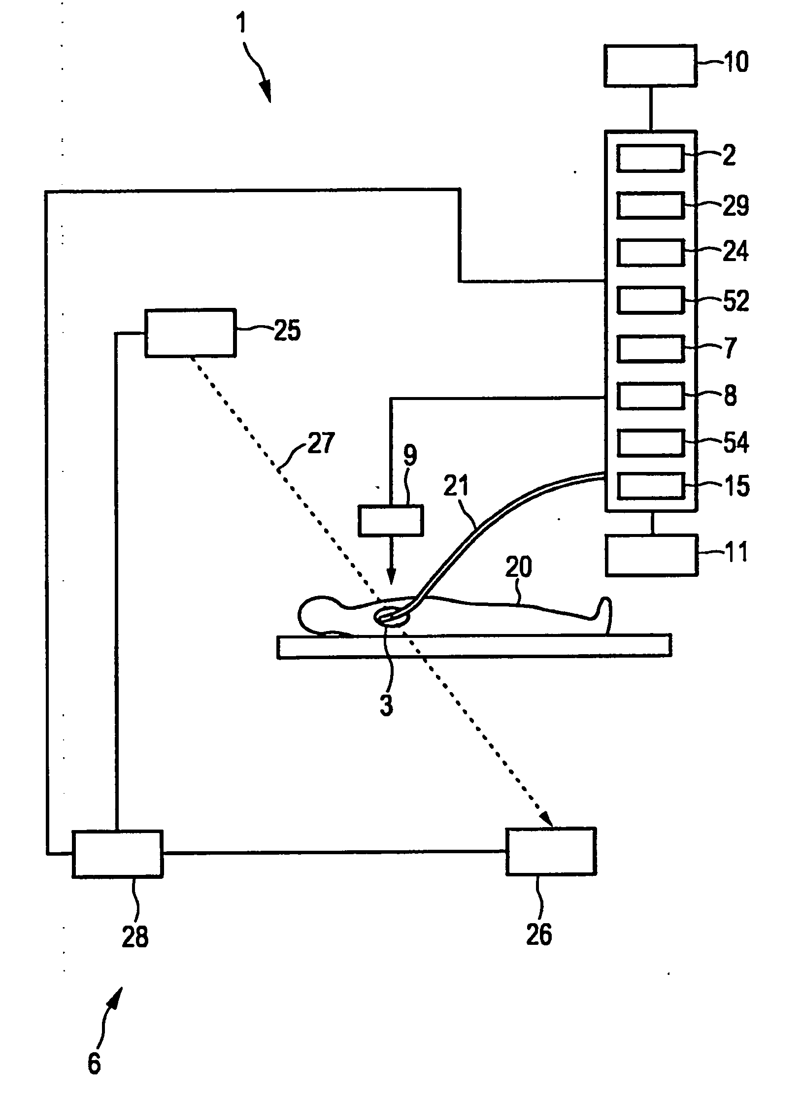 Property determining apparatus for determining a property of an object