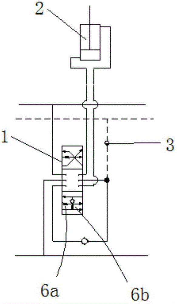 Valve path structure for prior control over movable arm and hydraulic excavator