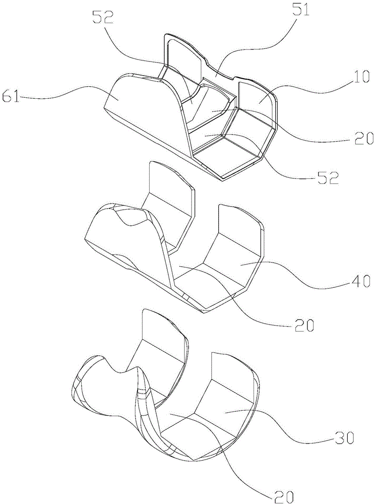 Femur condyles prosthesis component