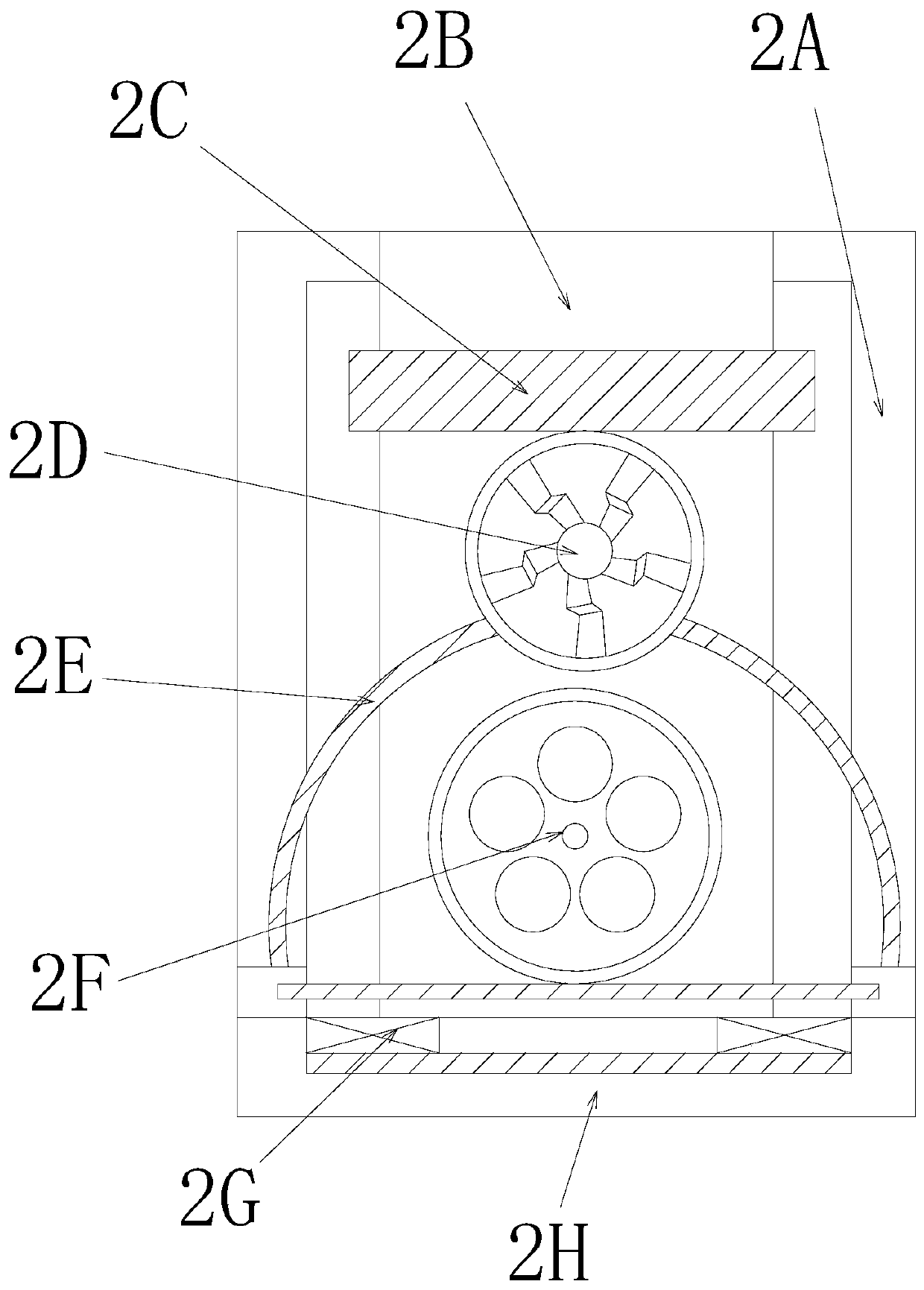 Bottom-exposed micro-aerobic biological treatment machine for degrading cyclic compounds in coal pyrolysis wastewater