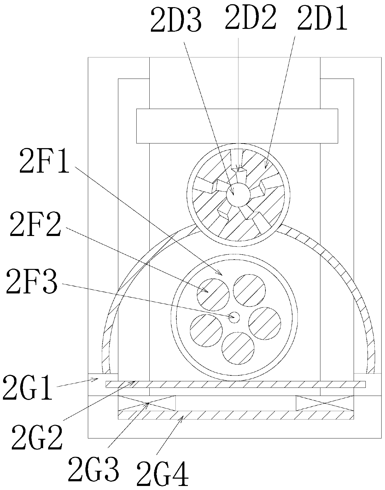 Bottom-exposed micro-aerobic biological treatment machine for degrading cyclic compounds in coal pyrolysis wastewater