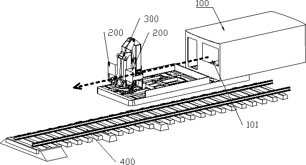 Movable operation cabin structure