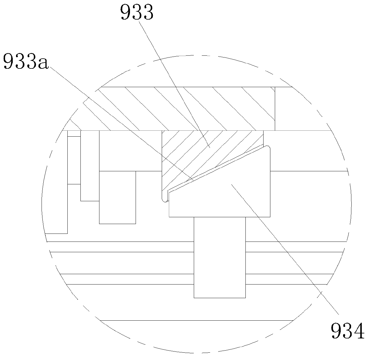 Film sleeving device for flexible medium-high voltage fire-resistant power cable