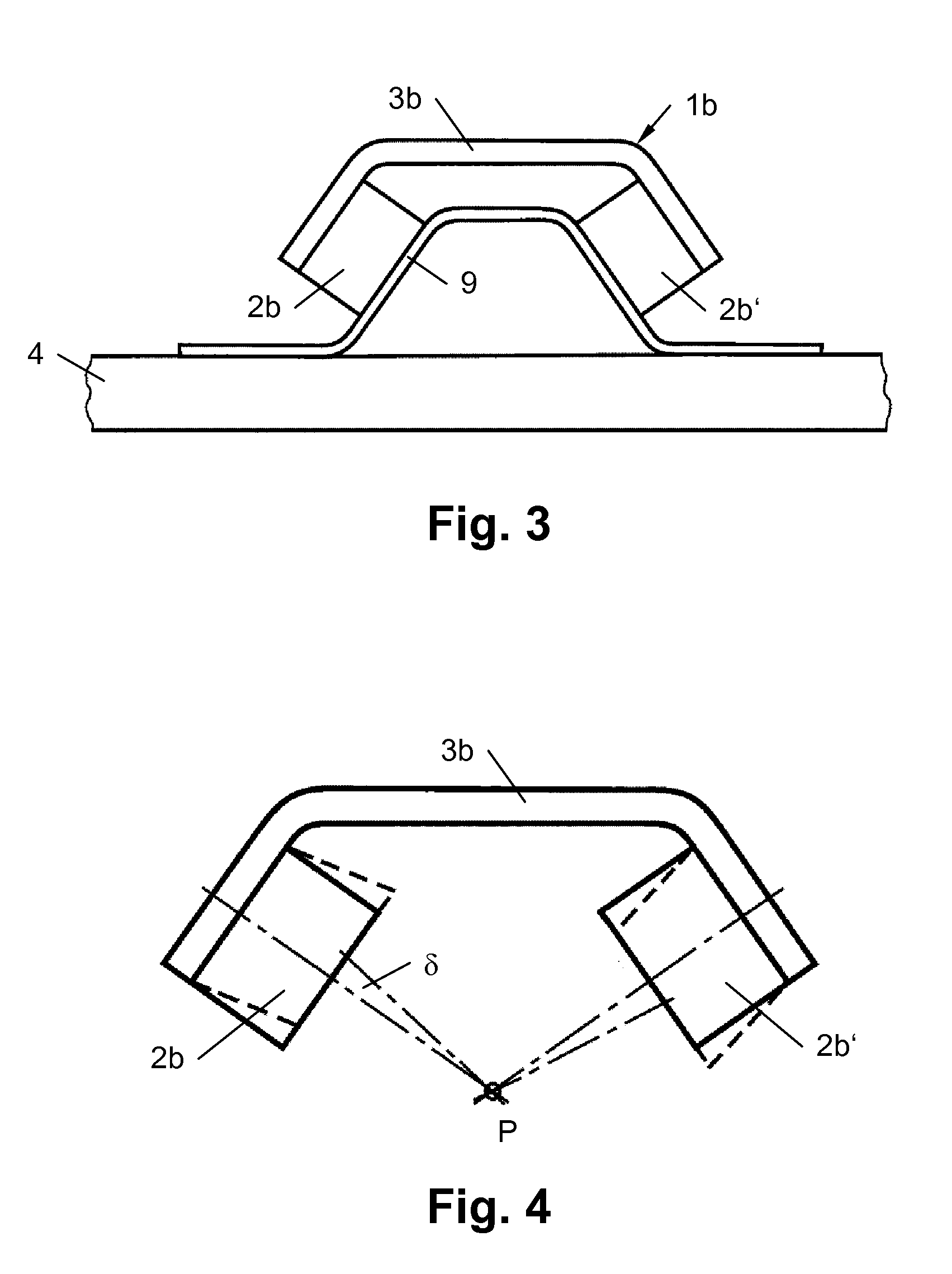 Leaf spring having a rigidly connected elastic connecting body for a motor vehicle
