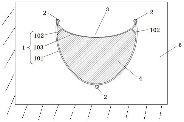 High and steep rock slope greening device and method based on cement blanket