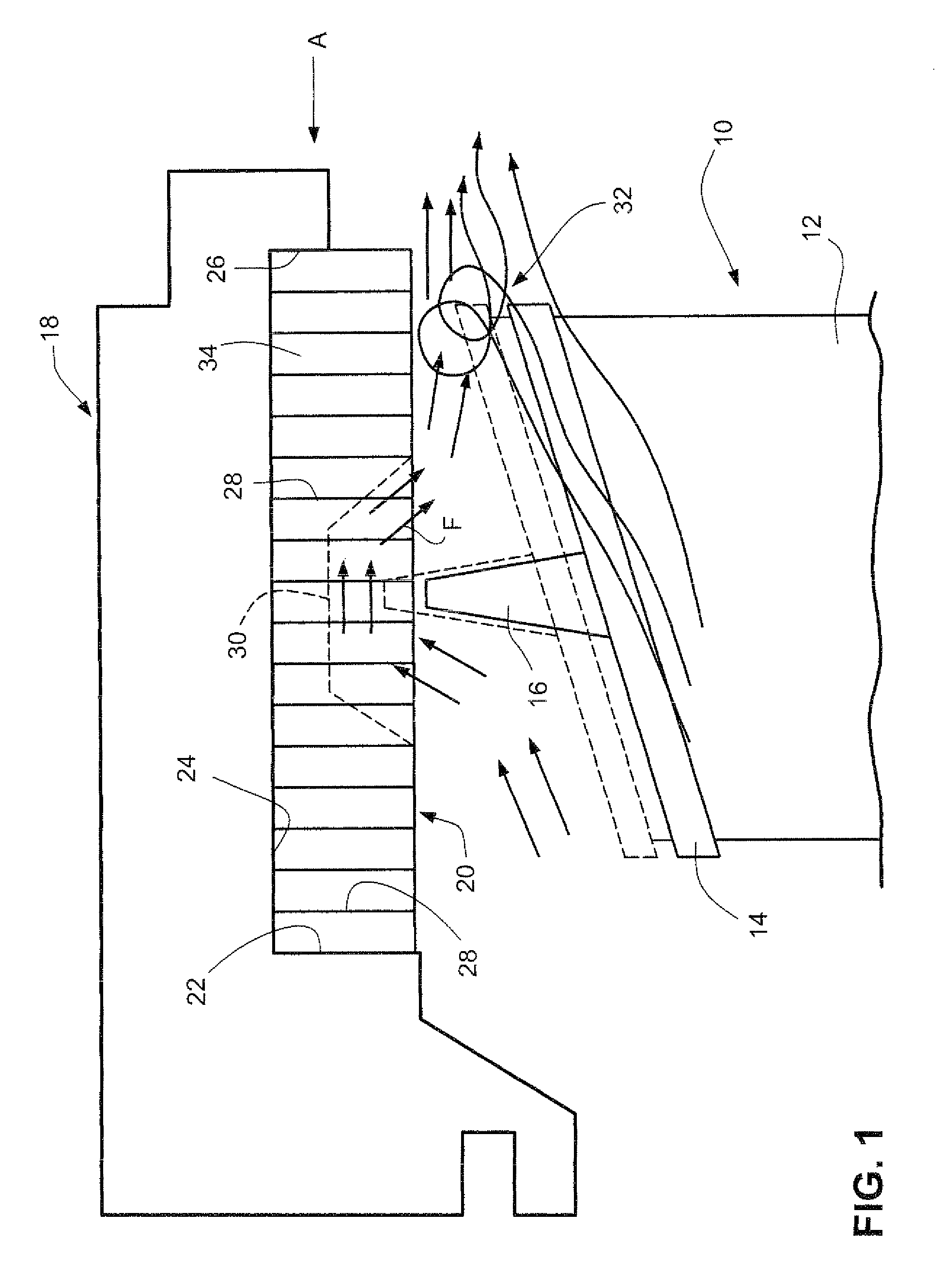 Axially-oriented cellular seal structure for turbine shrouds and related method