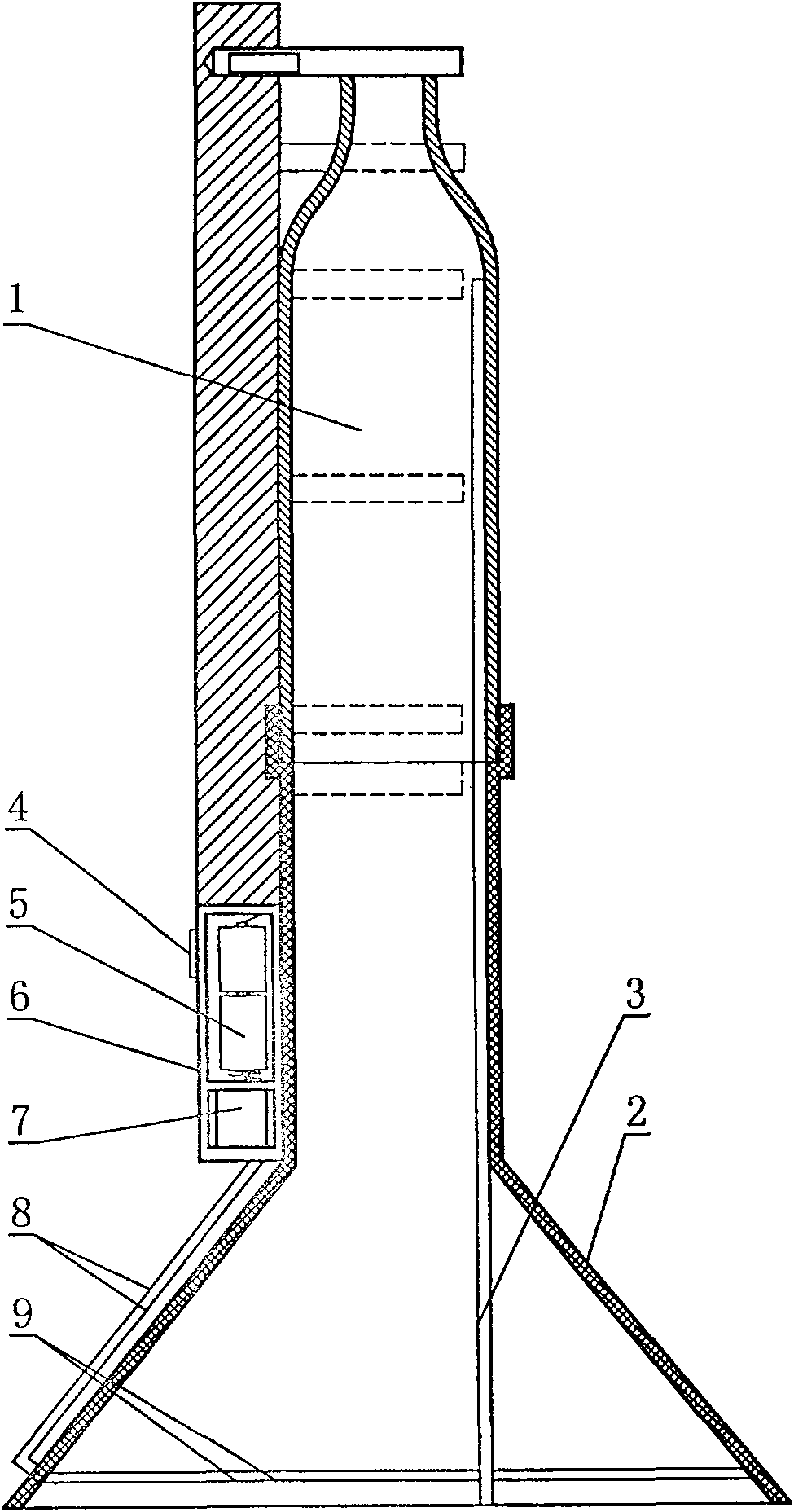 Experimental rat catching and fixing device