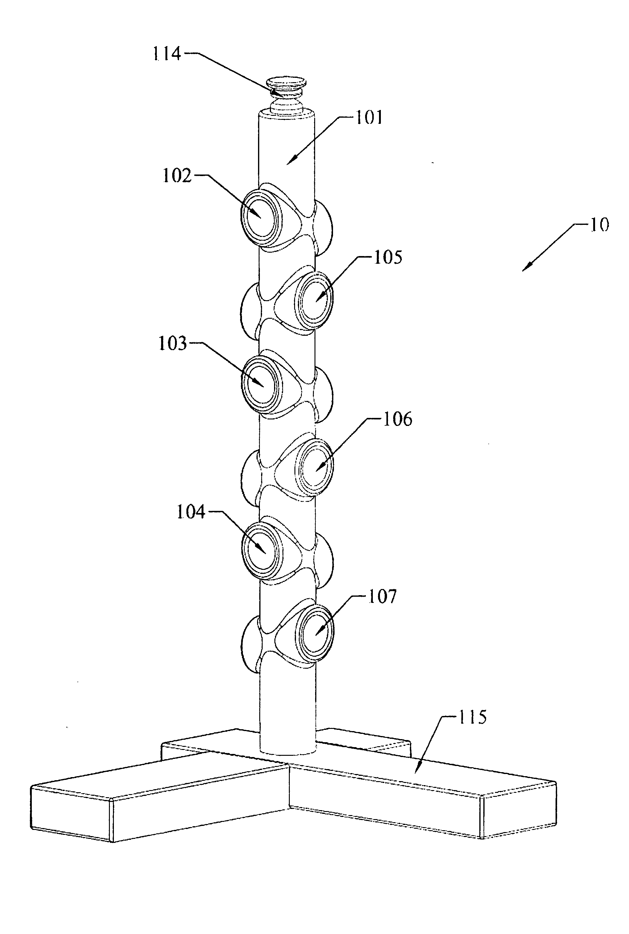 Three-dimension array structure of surround-sound speaker